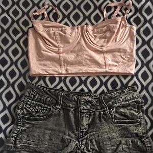 American Apparel knit bralette bundle
